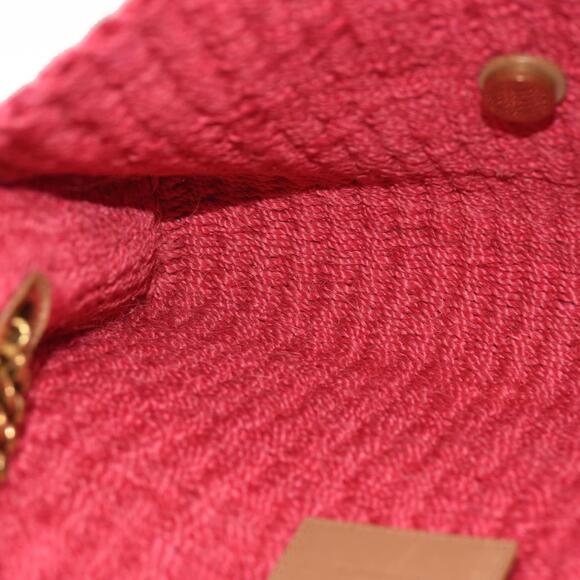 Saint Laurent ﻿Medium Kate Raffia Shoulder Bag Pink Glo - Picture 14 of 15